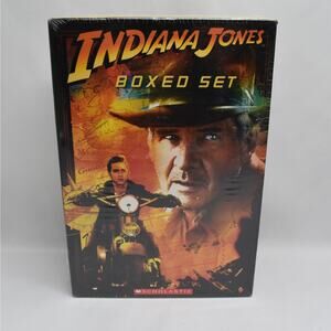 New Scholastic Indiana Jones 4 book paperback junior novels boxed set gifting